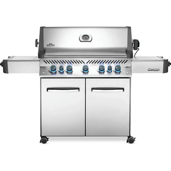 Napoleon Prestige 665 RSIB 75" Stainless Steel Liquid Propane Grill with Infrared Side & Rear Burners
