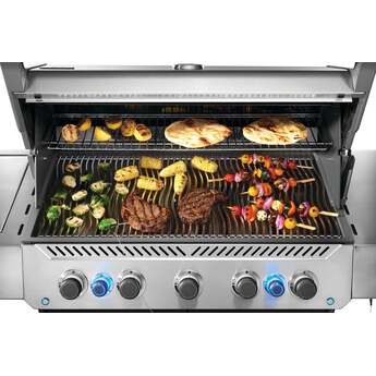 Napoleon Prestige 665 5 Burner Propane Grill With Rotisserie And Side Burner: Stainless Steel, Natural Gas — thumbnail 22