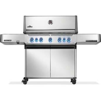 Napoleon Prestige 665 5 Burner Propane Grill With Rotisserie And Side Burner:...
