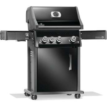 Napoleon Rogue Pro 425 Grill With Infrared Side Burner: Black, Natural Gas — thumbnail 14