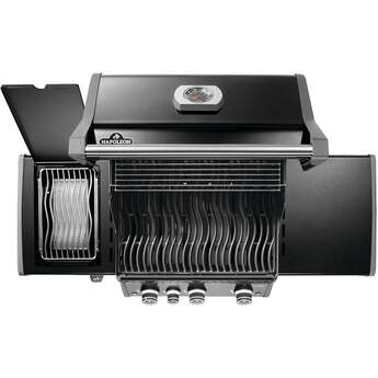 Napoleon Rogue Pro 425 Grill With Infrared Side Burner: Black, Natural Gas — thumbnail 21