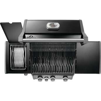 Napoleon Rogue Pro 425 Grill With Infrared Side Burner: Black, Natural Gas — thumbnail 22