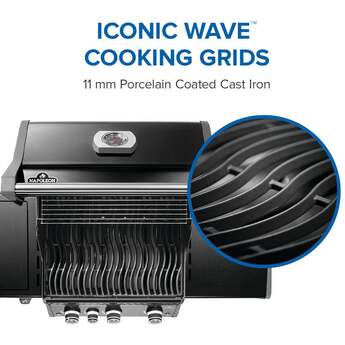 Napoleon Rogue Pro 425 Grill With Infrared Side Burner: Black, Liquid Propane — thumbnail 17