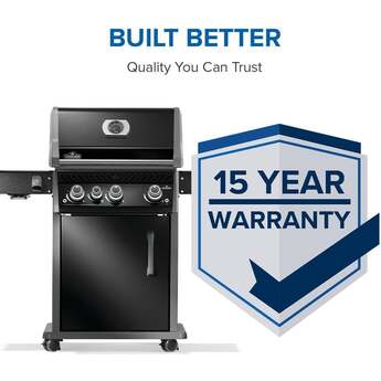 Napoleon Rogue Pro 425 Grill With Infrared Side Burner: Black, Liquid Propane — thumbnail 27