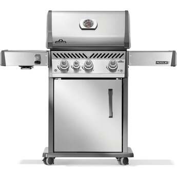 Napoleon Rogue Pro 425 Grill With Infrared Side Burner: Stainless Steel, Liquid Propane
