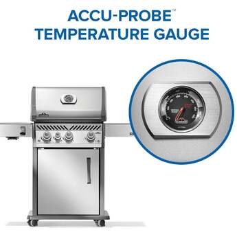 Napoleon Rogue Pro 425 Grill With Infrared Side Burner: Stainless Steel, Liquid Propane — thumbnail 23