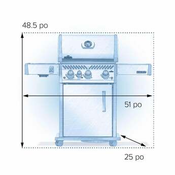 Napoleon Rogue Pro 425 Grill With Infrared Side Burner: Stainless Steel, Liquid Propane — thumbnail 25