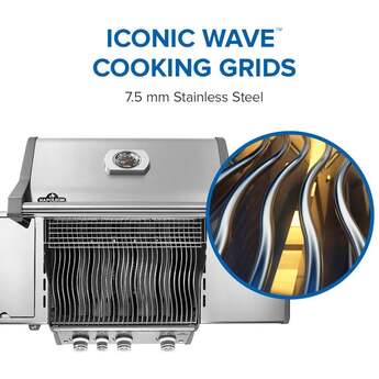 Napoleon Rogue Pro 425 Grill With Infrared Side Burner: Stainless Steel, Liquid Propane — thumbnail 8