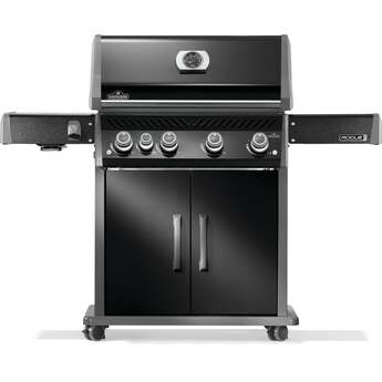 Napoleon Rogue Pro 525 Grill With Infrared Side Burner: Black, Natural Gas