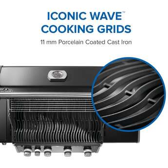Napoleon Rogue Pro 525 Grill With Infrared Side Burner: Black, Natural Gas — thumbnail 22