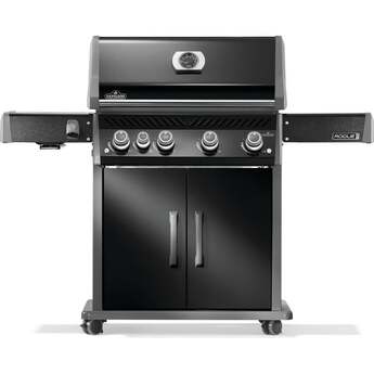 Napoleon Rogue Pro 525 Grill With Infrared Side Burner: Black, Liquid Propane