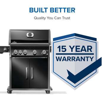 Napoleon Rogue Pro 525 Grill With Infrared Side Burner: Black, Liquid Propane — thumbnail 25