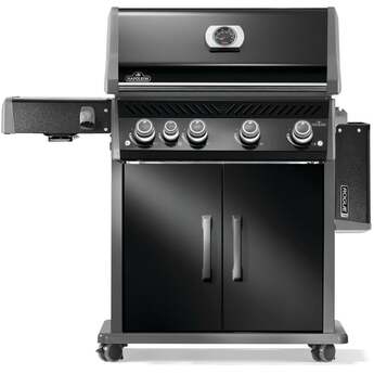 Napoleon Rogue Pro 525 Grill With Infrared Side Burner: Black, Liquid Propane — thumbnail 4