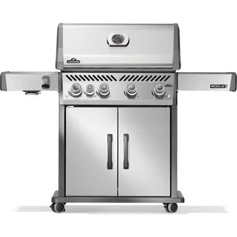 Napoleon Rogue Pro 525 Grill With Infrared Side Burner: Stainless Steel, Liquid Propane
