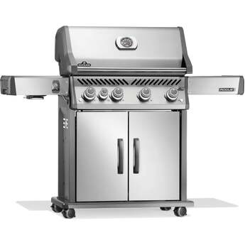 Napoleon Rogue Pro 525 Grill With Infrared Side Burner: Stainless Steel, Liquid Propane — thumbnail 13