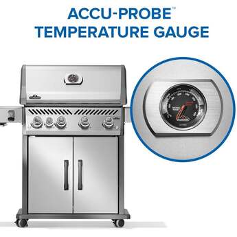 Napoleon Rogue Pro 525 Grill With Infrared Side Burner: Stainless Steel, Liquid Propane — thumbnail 17