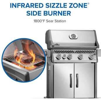 Napoleon Rogue Pro 525 Grill With Infrared Side Burner: Stainless Steel, Liquid Propane — thumbnail 26