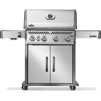 Napoleon Rogue Pro 525 Grill With Infrared Side Burner: Stainless Steel, Liquid Propane — thumbnail 3