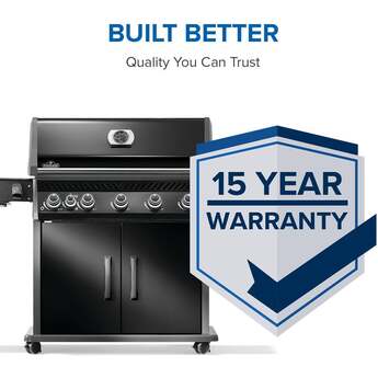 Napoleon Rogue Pro 625 Grill With Infrared Side Burner: Black, Natural Gas — thumbnail 7
