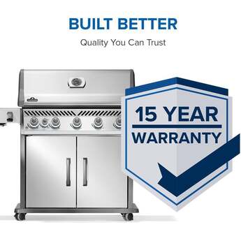 Napoleon Rogue Pro 625 Grill With Infrared Side Burner: Stainless Steel, Liquid Propane — thumbnail 14
