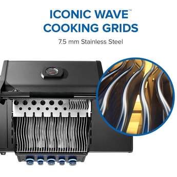 Napoleon Phantom Rogue PRO-S 425 Grill With Infrared Side And Rear Burners: Matte Black, Natural Gas — thumbnail 18