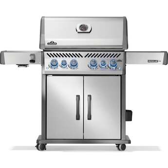 Napoleon Rogue PRO-S 525 Grill With Infrared Side And Rear Burners: Stainless Steel, Liquid Propane