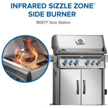 Napoleon Rogue PRO-S 525 Grill With Infrared Side And Rear Burners: Stainless Steel, Liquid Propane — thumbnail 26