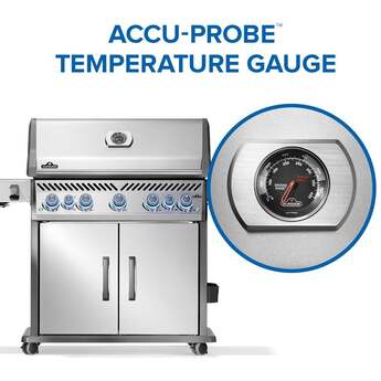 Napoleon Rogue PRO-S 625 Grill With Infrared Side And Rear Burners: Stainless Steel, Liquid Propane — thumbnail 17
