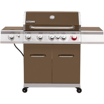 5-Burner BBQ Liquid Propane Gas Grill - Coffee