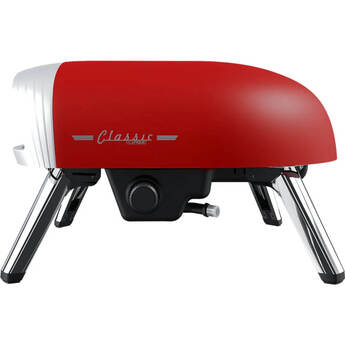 16 inch Matte Red Classic Retro Propane Pizza Oven — thumbnail 3