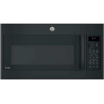 GE Profile 1.7 Cu. Ft. Black Over-the-Range Microwave - Convection - 300 CFM