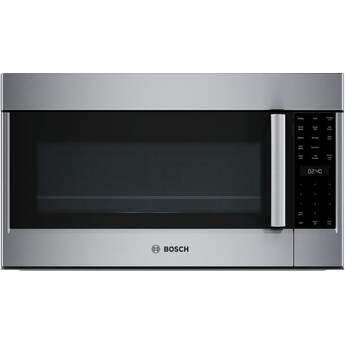 Bosch 30 Inch Over-the-Range Microwave Oven with 1.9 cu. ft. Capacity, Multi-Speed 385 CFM, Sensor Detection, Stainless Steel Interior, and Triple Distribution Turntable: Stainless Steel