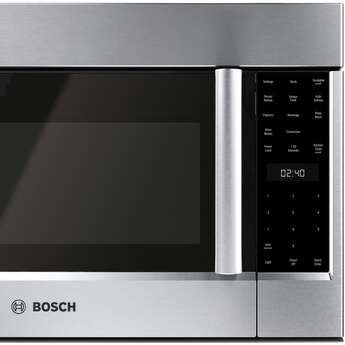 Bosch 30 Inch Over-the-Range Microwave Oven with 1.9 cu. ft. Capacity, Multi-Speed 385 CFM, Sensor Detection, Stainless Steel Interior, and Triple Distribution Turntable: Stainless Steel — thumbnail 13