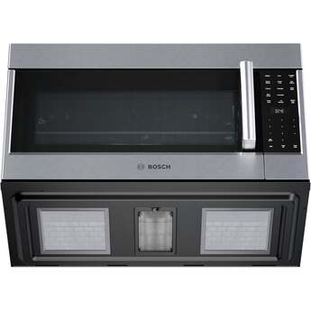Bosch 30 Inch Over-the-Range Microwave Oven with 1.9 cu. ft. Capacity, Multi-Speed 385 CFM, Sensor Detection, Stainless Steel Interior, and Triple Distribution Turntable: Stainless Steel — thumbnail 19