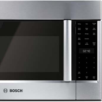 Bosch 30 Inch Over-the-Range Microwave Oven with 1.9 cu. ft. Capacity, Multi-Speed 385 CFM, Sensor Detection, Stainless Steel Interior, and Triple Distribution Turntable: Stainless Steel — thumbnail 5