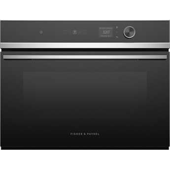 Fisher Paykel OM24NDLX1 24 Inch Series 7 Contemporary Compact Convection Speed Oven: Stainless Steel