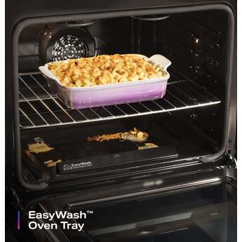 GE 30 Inch Profile Freestanding Radiant Electric Range With 5 Elements, Steam Cleaning, Storage Drawer, Convection And Energy Star Rating: Fingerprint Resistant Stainless Steel — thumbnail 11