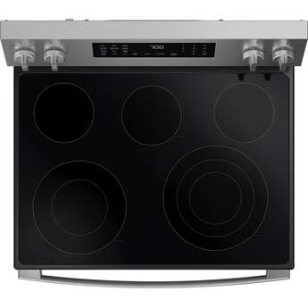 GE 30 Inch Profile Freestanding Radiant Electric Range With 5 Elements, Steam Cleaning, Storage Drawer, Convection And Energy Star Rating: Fingerprint Resistant Stainless Steel — thumbnail 13