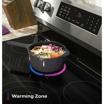 GE 30 Inch Profile Freestanding Radiant Electric Range With 5 Elements, Steam Cleaning, Storage Drawer, Convection And Energy Star Rating: Fingerprint Resistant Stainless Steel — thumbnail 19