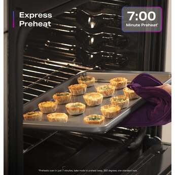 GE 30 Inch Profile Freestanding Radiant Electric Range With 5 Elements, Steam Cleaning, Storage Drawer, Convection And Energy Star Rating: Fingerprint Resistant Stainless Steel — thumbnail 21