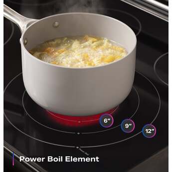 GE 30 Inch Profile Freestanding Radiant Electric Range With 5 Elements, Steam Cleaning, Storage Drawer, Convection And Energy Star Rating: Fingerprint Resistant Stainless Steel — thumbnail 23