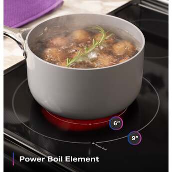 GE 30 Inch Profile Freestanding Radiant Electric Range With 5 Elements, Steam Cleaning, Storage Drawer, Convection And Energy Star Rating: Fingerprint Resistant Stainless Steel — thumbnail 27