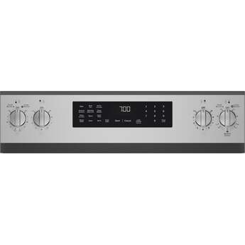 GE 30 Inch Profile Freestanding Radiant Electric Range With 5 Elements, Steam Cleaning, Storage Drawer, Convection And Energy Star Rating: Fingerprint Resistant Stainless Steel — thumbnail 5