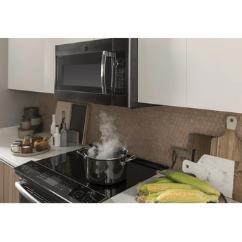 GE Profile 1.7 Cu. Ft. Black Stainless Steel Over-the-Range Microwave - Convection - 300 CFM — thumbnail 11