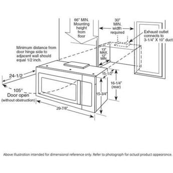 GE Profile 1.7 Cu. Ft. White Over-the-Range Microwave - Convection - 300 CFM — thumbnail 10