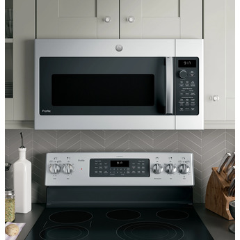 GE Profile 1.7 Cu. Ft. Stainless Steel Over-the-Range Microwave - Convection - 300 FM — thumbnail 6