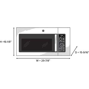 GE Profile 2.1 Cu. Ft. 1000W Over-The-Range Microwave With Sensor Cooking And 400 CFM Fan: Stainless Steel — thumbnail 11