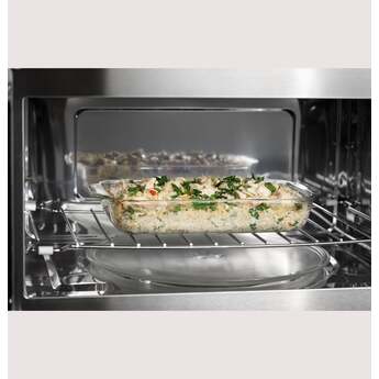 GE 30 Inch 1.7 cu. ft. Built-in Smart Microwave Oven with 975 Watts, Convection Cooking, Combination Fast Cook, Steam Sensor, Built-In WiFi, Glass Turntable, and ADA Compliant: Stainless Steel — thumbnail 11