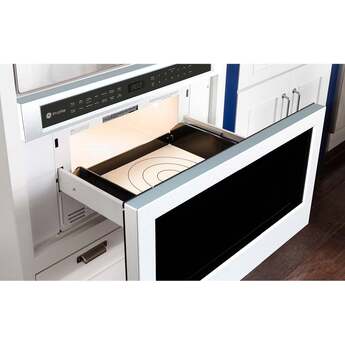 GE 24 Inch Built-In Microwave Drawer with 1.2 cu.ft. Capacity, 10 Power Levels, 1000 Watts Cooking Power, Sensor Cook, Sensor Reheat, Touch Controls, Easy Access Option, Control Lock, UL Listed, and ADA Compliant: Stainless Steel — thumbnail 6