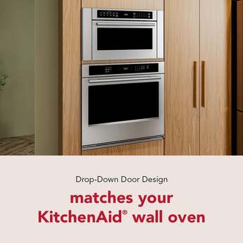 KitchenAid 24 Inch Built-In More-In-One Convection Microwave Speed Oven with Air Fry Mode, 1.8 cu. ft. Capacity, Turntable-Free Design, Steam Clean Mode, White LCD Display, Ultra-Bright LED Interior Lighting, and PrintShield™ Finish: Stainless Steel — thumbnail 10